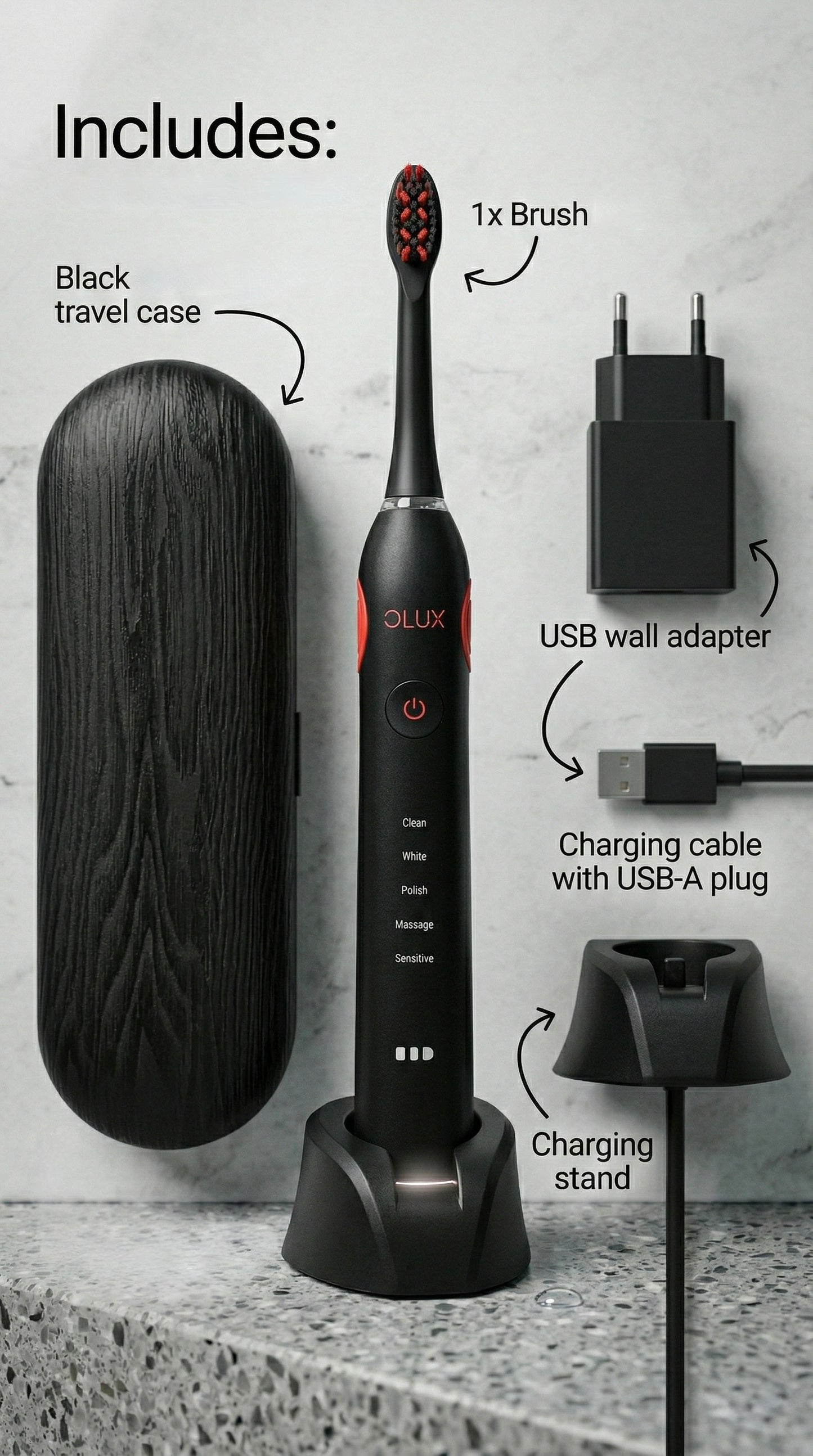 Oraluxe Sonic Toothbrush